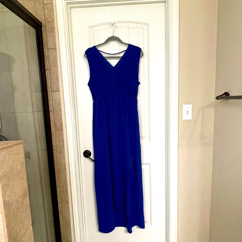 Chrome Blue Maxi Dress